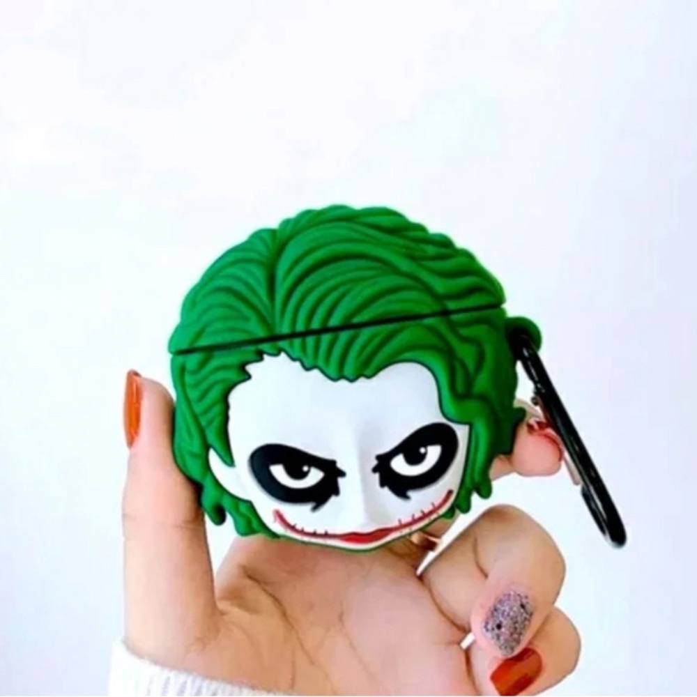 The Clown Joker 3D Silicone Case Cover for 1 or 2 Gen AirPods anime cartoon *